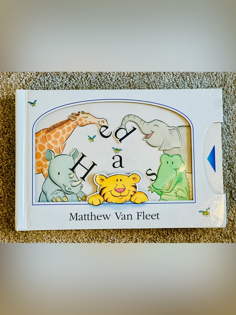 Heads Matthew Van Fleet Childrens Interactive Book - Pull Tabs - MINT CONDITION